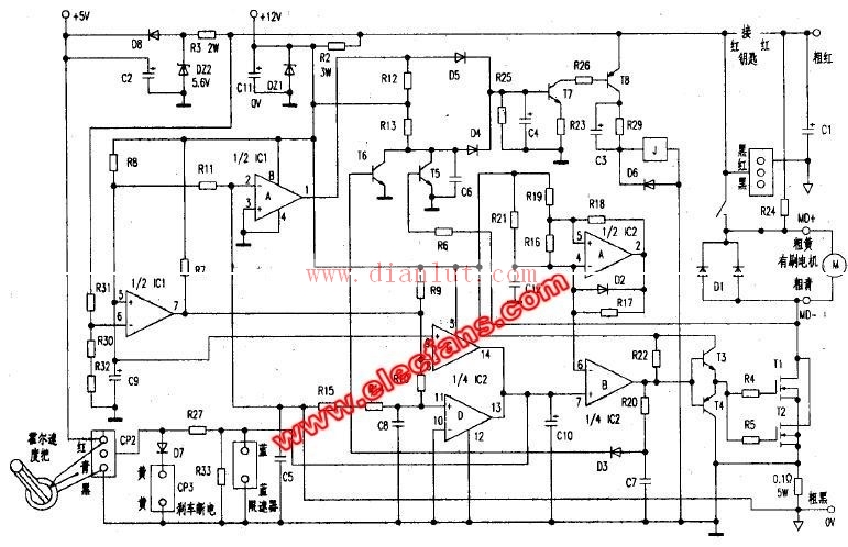 有刷电动车控制器原理图