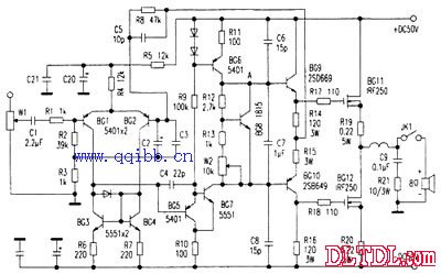 日本雅马哈a520功放电路